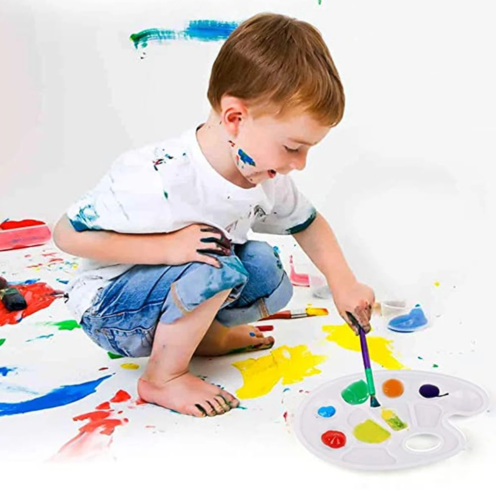 6 шт Экономия пространства профессиональный Палитра моющиеся с вырезом для