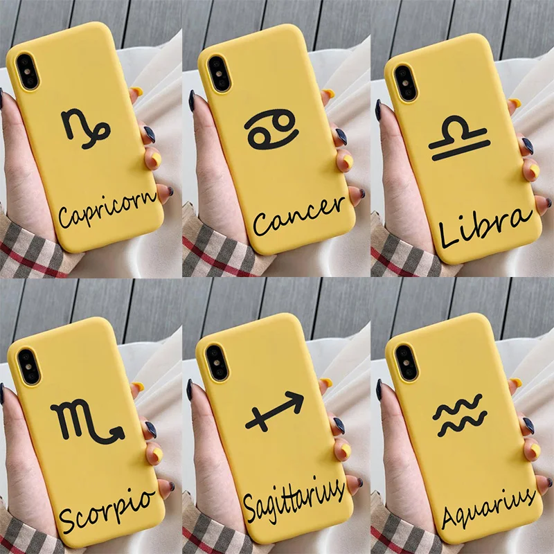 Роскошный 12 созвездий чехол для iPhone 11 XR X Xs Max 8 7 6 Plus 6S плюс 5S SE Pro чехлы мобильного