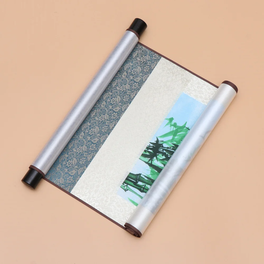 1 шт. китайская роспись шелковая картина Бамбуковая каллиграфия художественный