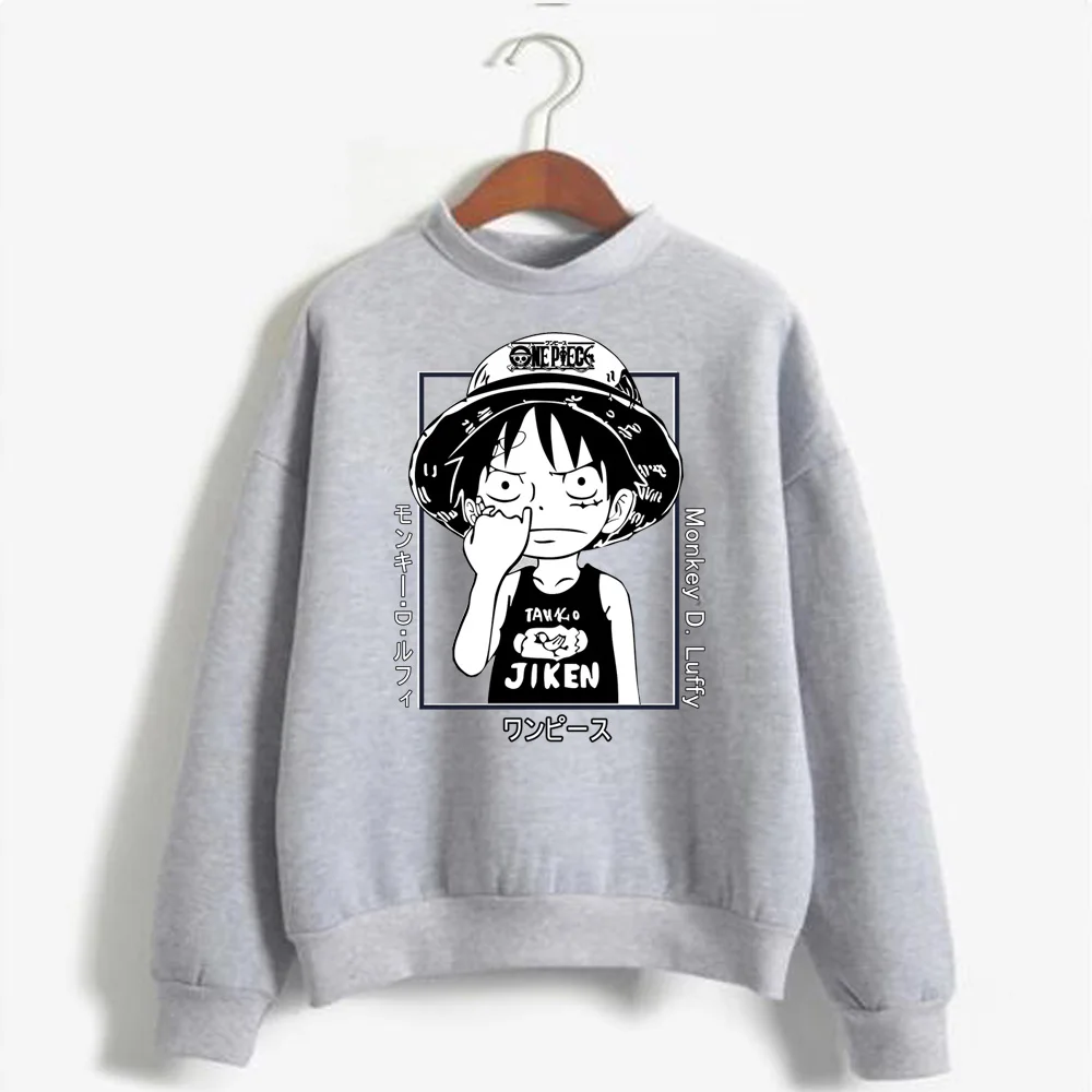 

ONE PIECE sweatshirt Pullover casual Streetswear Sweatshir Kawaii Monkey D. Luffy Men Women Unisex Tops