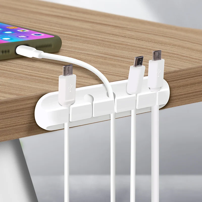 

Cable Manager Silica Gel Flexible USB Winder Desktop Storage Use Keyboard Headset Cable Holder Organizer Headphone Stand