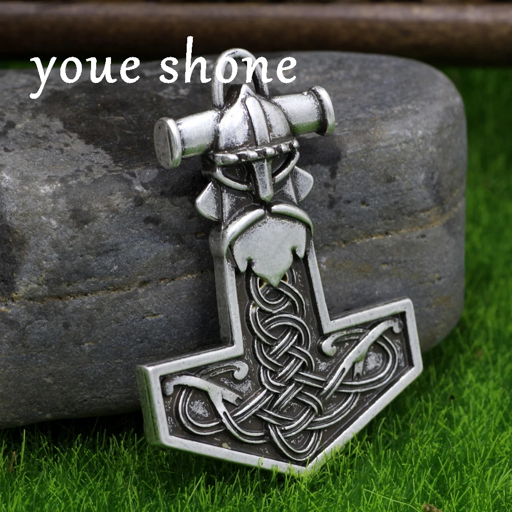 Youe shone Viking North huge Odin Mjolnir Hammer мужское ожерелье с подвеской viking axe Perun's Axe Amulet