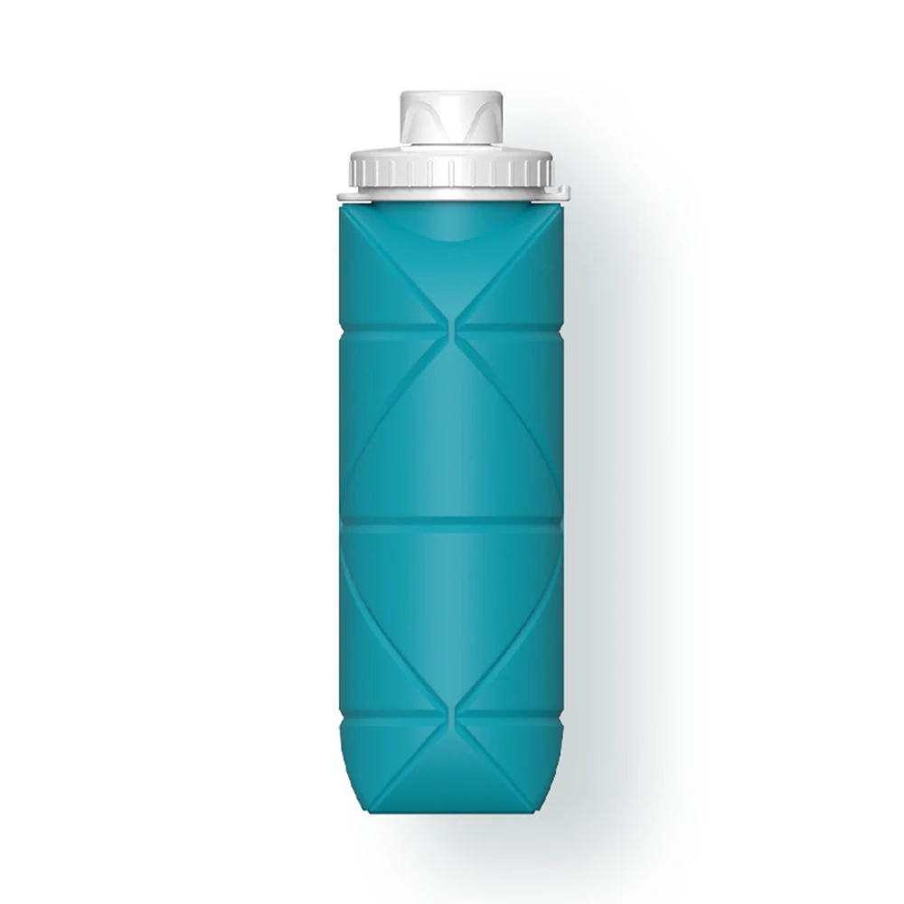 

Foldable Cold Water Bottle Food Grade Silicone Plastic Pot Retractable Convenient Water Cup With Rope Travel Storage Supplies