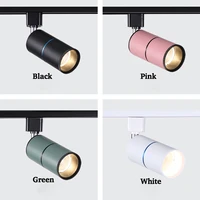 cob 7w 12w 15w led track light aluminum ceiling rail track lamps lights lighting fixtures spotlights 220v for clothes store