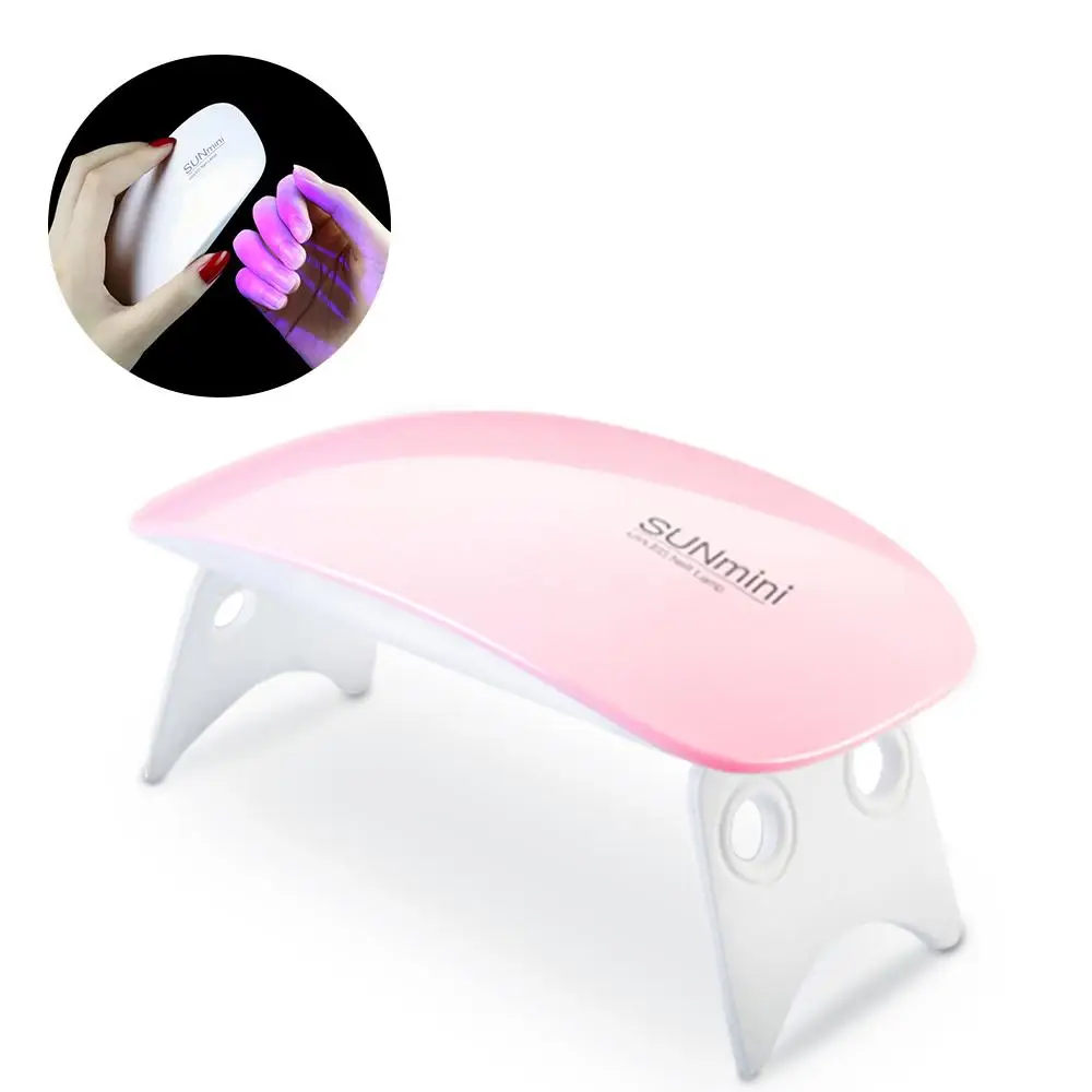 Мини лампа для ногтей 60S SUN СВЕТОДИОДНЫЙ УФ сушки гель лака портативная мышь