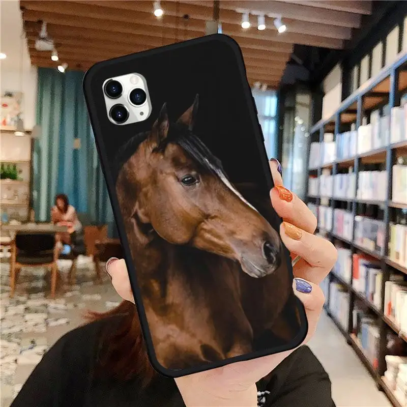 

Horse Face Phone Case for iPhone 11 12 pro MINI XS MAX 8 7 6 6S Plus X 5S SE 2020 XR