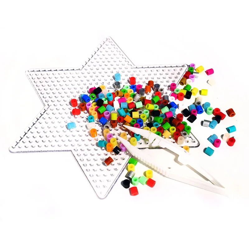 

5pcs Hama Beads Pegboards 5mm Toys For Kids Fuse Beads Puzzle Template Patterns DIY Toy Puzzles Template Building Kit