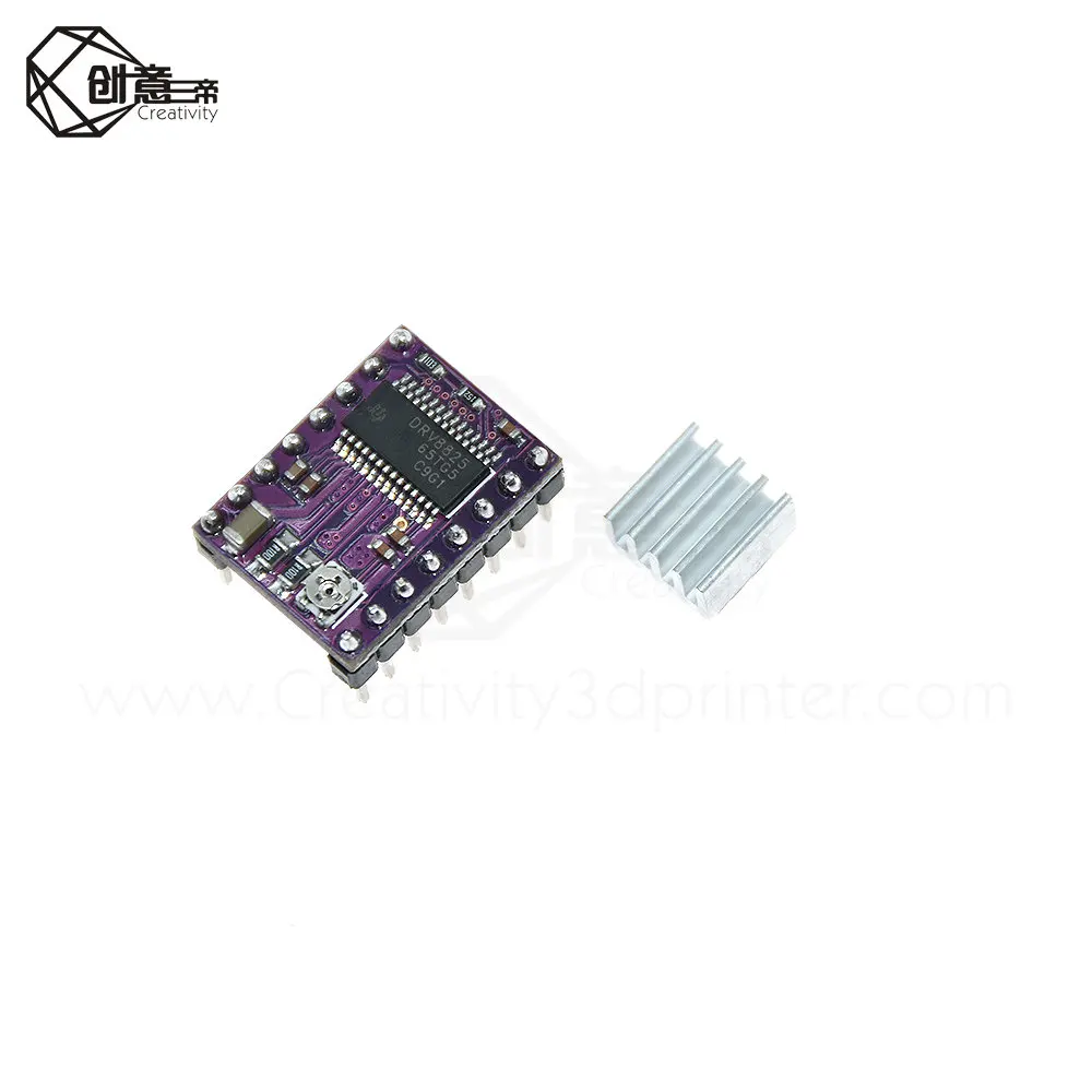 5 шт./лот 3D части принтера StepStick A4988 DRV8825 Драйвер шагового двигателя постоянного тока с радиатором Перевозчик