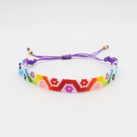 bluestar womens fashion jewelry colorful bracelet miyuki seed beads braided pulseras evil eyes bracelet for women wholesale