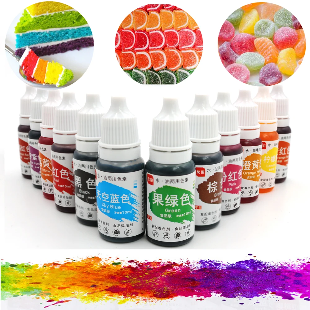 

Macaron Cream Food Coloring Ingredients Cake Fondant Baking Cake Edible Color Pigment Baking & Pastry Tools 12 colors