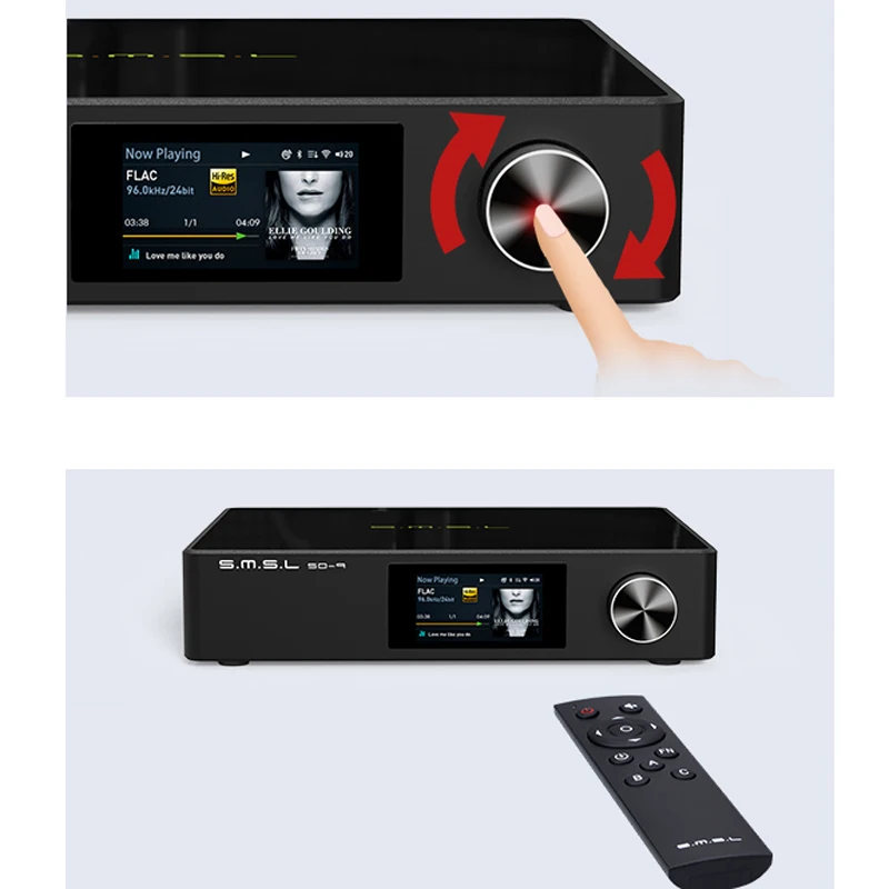 SMSL SD-9 Hi-Res MQA Full Decoding HIFI Network Bluetooth Music Player SD9 Support DSD WAV APE FLAC AIFF | Электроника