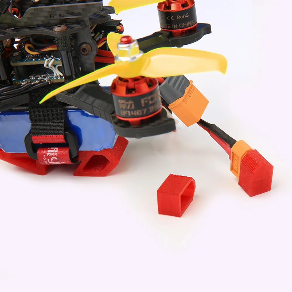 

Защитный чехол из ТПУ с 3D принтом красного цвета с защитой от свечи для оригинального Amass XT30U XT60H XT90H Штекерный разъем «сделай сам», детали