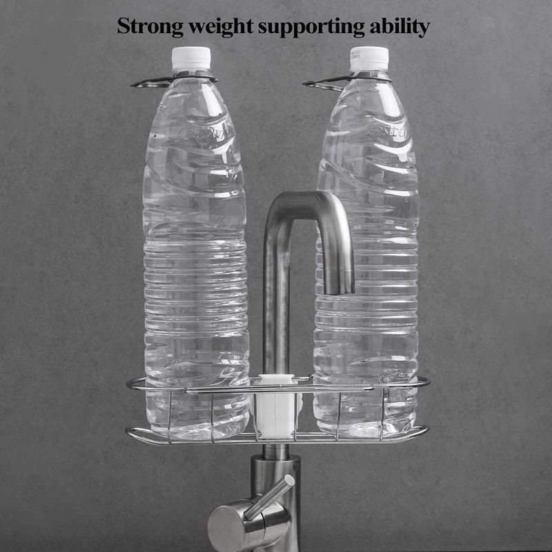 Держатель для губки кухонной мойки, органайзер для металлического ванны, держатель жидкости, кран-решетка, лоток для душа, фиксатор серебристого цвета.