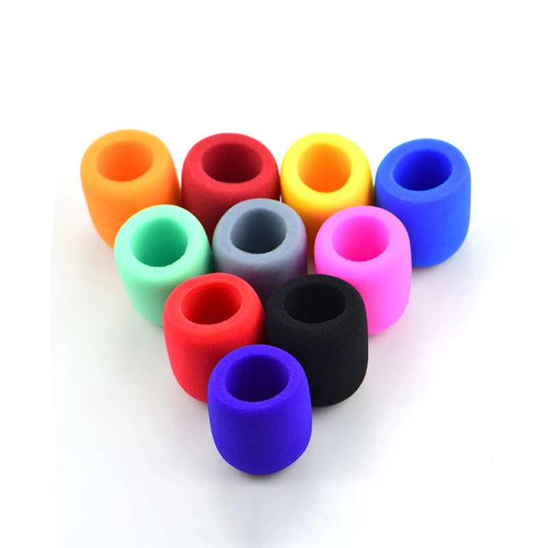 

10pcs High Density Thick Microphones Windscreen Foam Cover Noise Proof Sponge Cover for 50mm Microphones