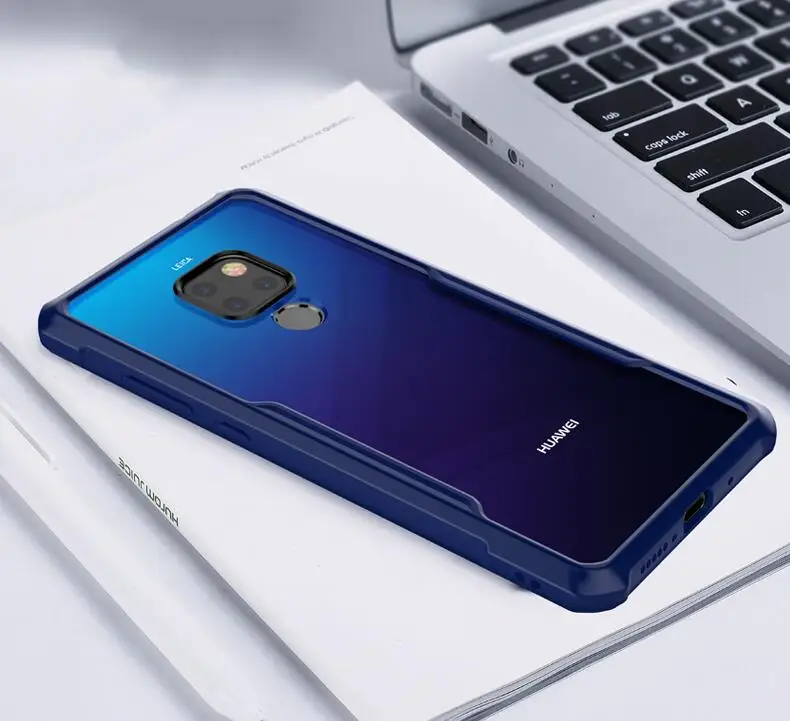 Dark Blue Case Для huawei mate 30 Чехол Coque Hot XUNDD подушки безопасности противоударный прозрачный защитный задний Чехол для mate 20 чехол Capa для mate 20X Funda - Цвет: Dark Blue Case