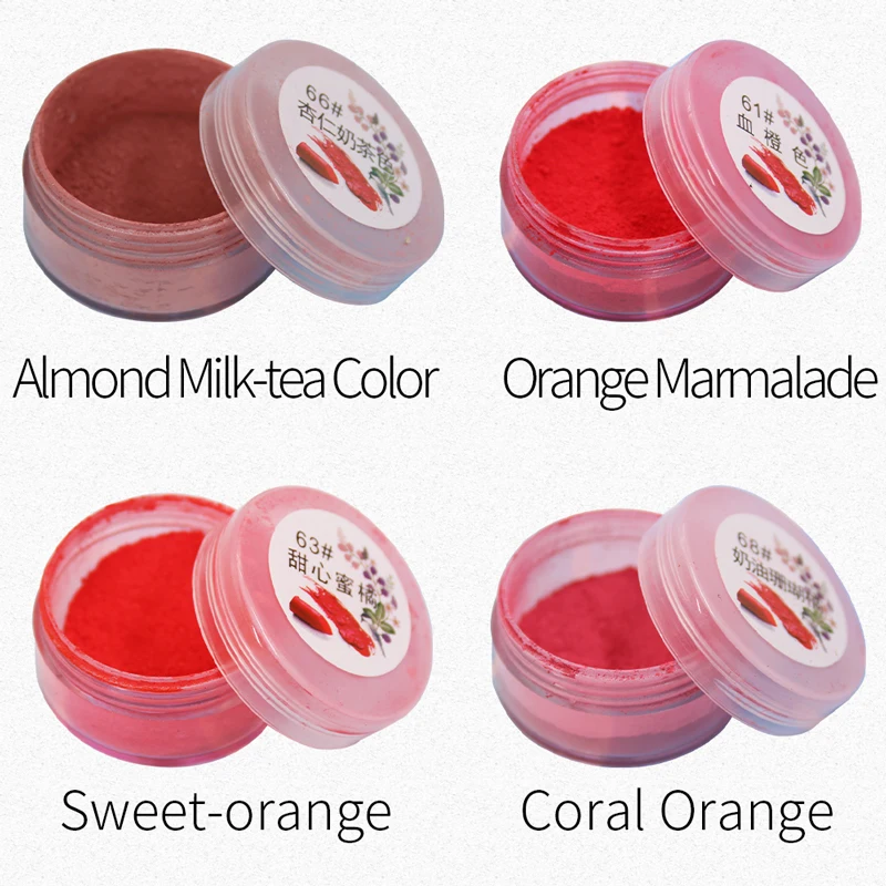 4 бутылки пигментная пудра для губной помады блеск губ цветная жемчужная