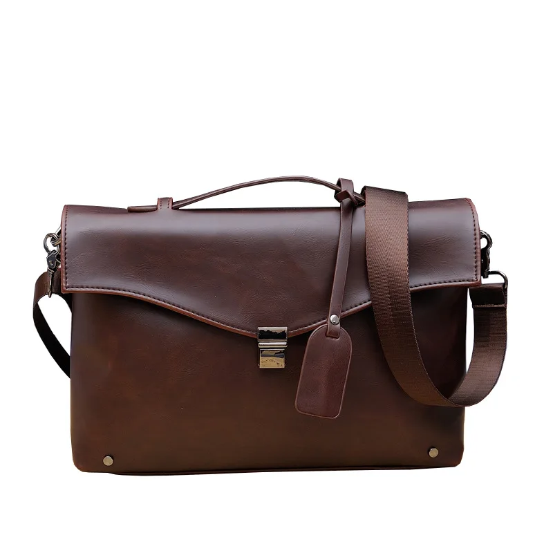 

Портфель KUMON мужской для ноутбука, Портативная сумка-портфель из искусственной кожи, индивидуальный чемоданчик в Корейском стиле, сумочка к...