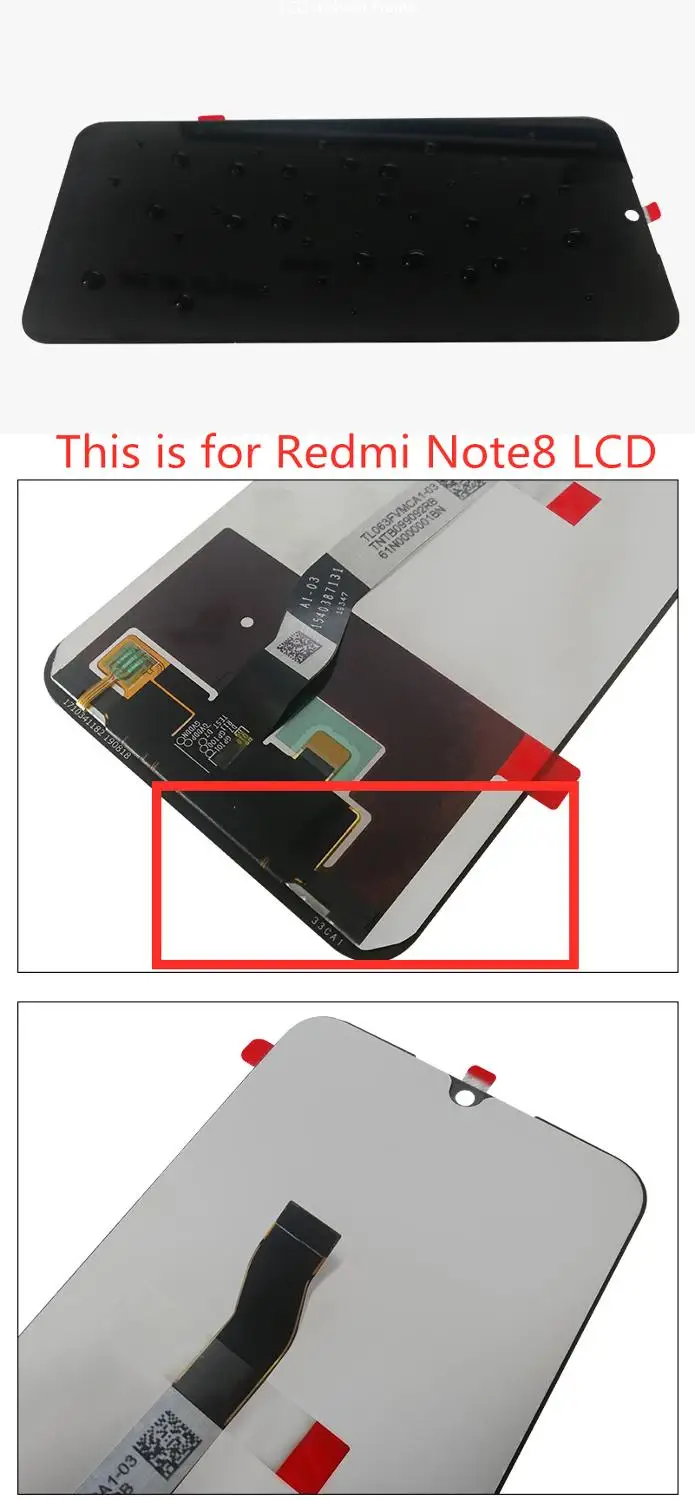 Для Xiaomi Redmi Note 8 Pro lcd note8 pro дисплей и кодирующий преобразователь сенсорного экрана