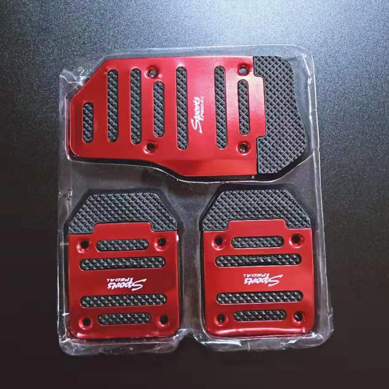 Универсальная алюминиевая Автомобильная педаль тормоза чехол для педали