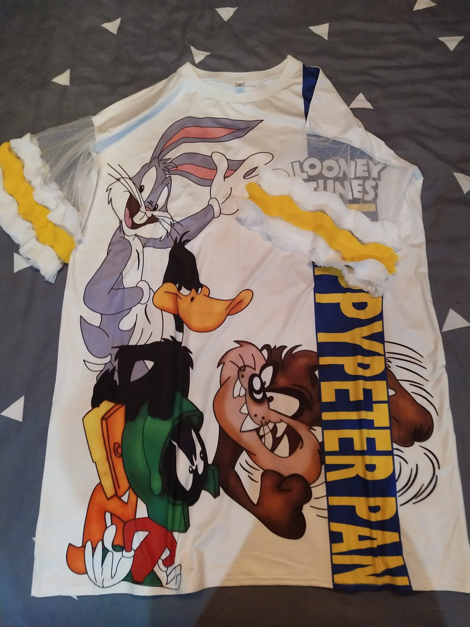 Летние платья-футболки с мультяшным принтом свободное Сетчатое длинное платье в