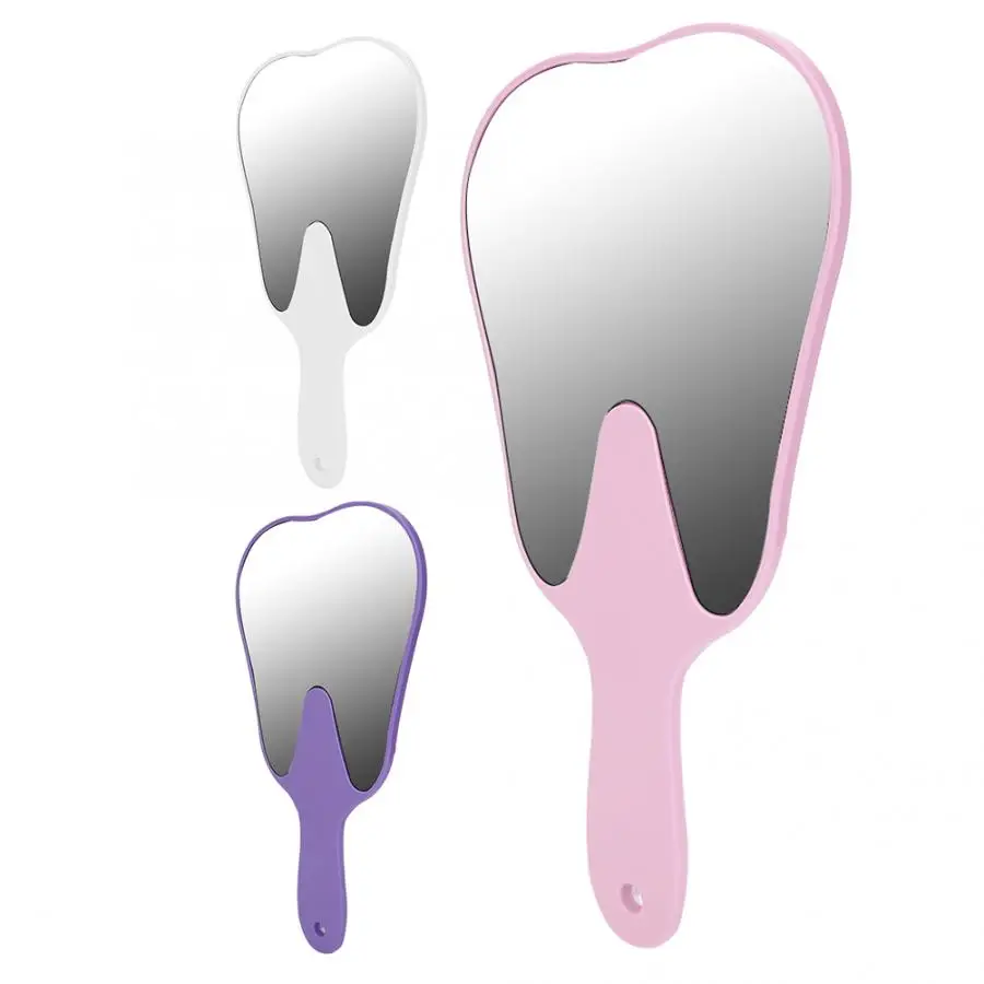 Трехцветное зеркальное косметическое зеркало ручное стоматологический