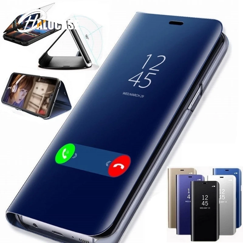 

Clear View Smart Mirror Flip Case For Xiaomi Redmi Note 10 8 7 6 5 Pro lite 4x SE 8T 9t 8a 7a Y3 F2 K20 mi A2 A3 MIX MAX 3 Case
