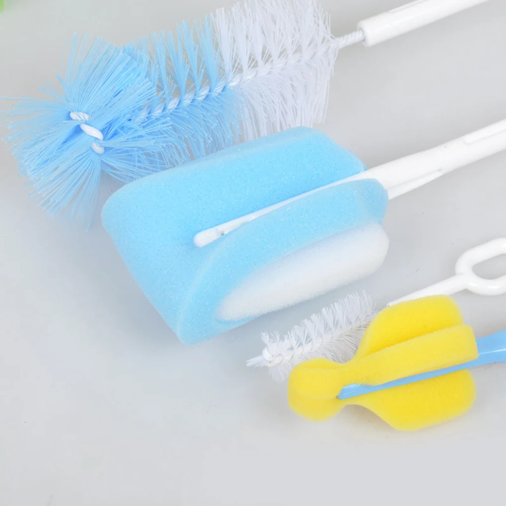 Новая портативная 5 шт. вращающаяся губка нейлоновая щетина для детской