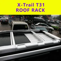 dual ho 2pcs roof bars for nissan x trail t31 2007 2013 alloy side bars cross rails roof rack luggage carrier