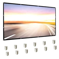 projector screen 150 inch 169 foldable anti crease portable projection movies