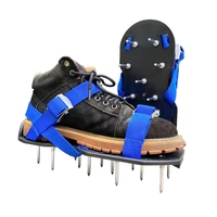 manual lawn aetaor fits all lawn aerator spike shoes lawn aerator shoes with hook and loop straps and non slip metal buckle