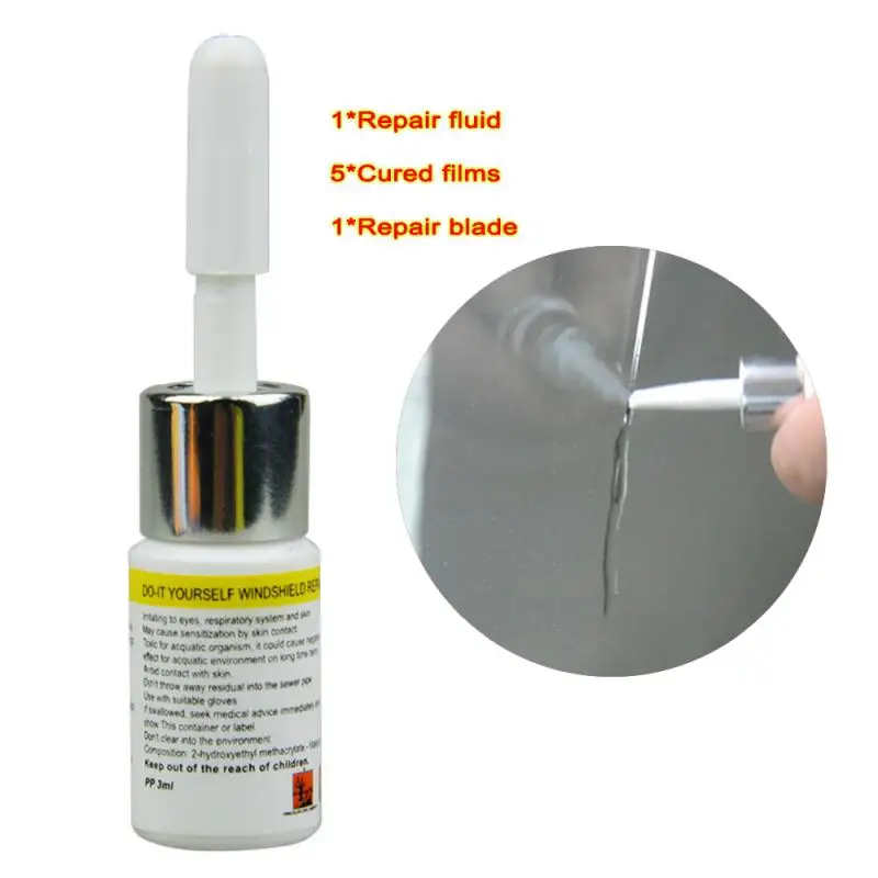 

Automotive Glass Repair Fluid Window Broken Glass Repair Sets Windshield Crack Chip Repair Tools Kit Auto Car Detailing Products
