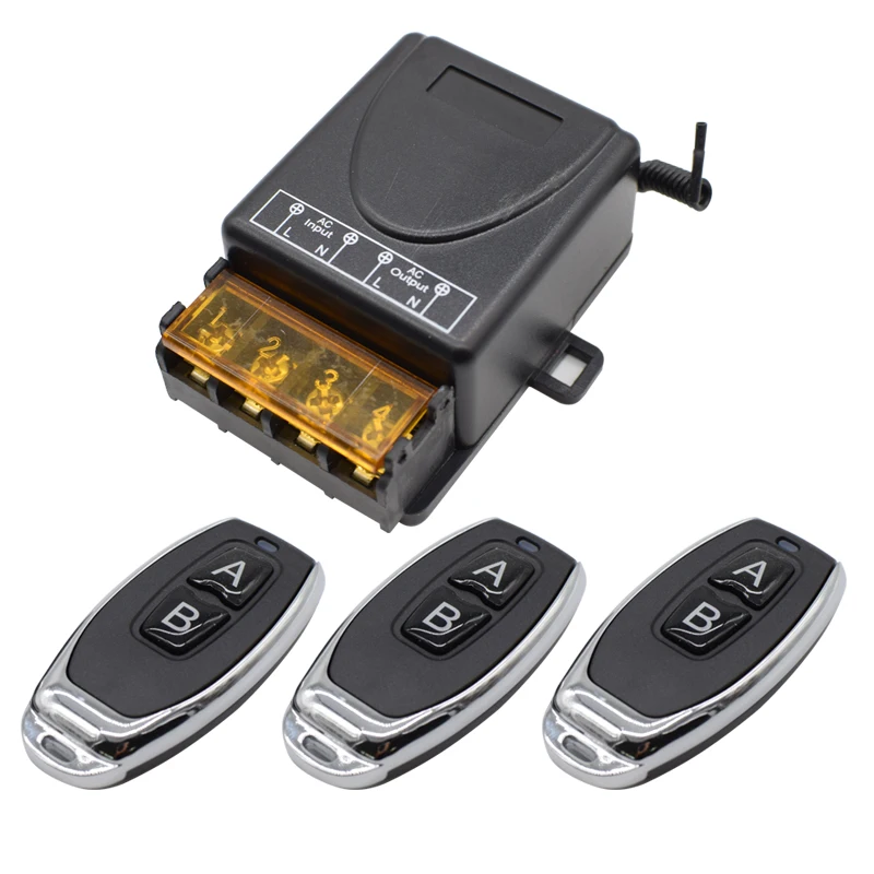 Беспроводной пульт дистанционного управления Переключатель AC 220 В 110 Макс 40 А