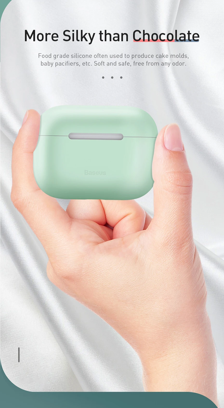 Baseus Роскошный чехол для Airpods Airpod Pro 3 2 1 силиконовый беспроводной защитный чехол для Apple Air Pods Pod 2 1 Pro Coque Fundas
