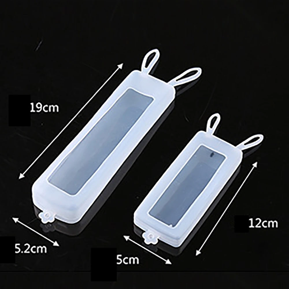 Cute Cartoon Rabbit Ears Waterproof Bag TV Air Conditioning Remote Control Protective Sleeve Silica Gel Transparent Dust Guard | Дом и сад