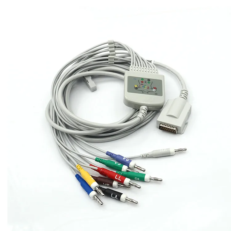 

10 свинцовых линий boчлен, американский стандарт для ЭКГ, новый, совместимый