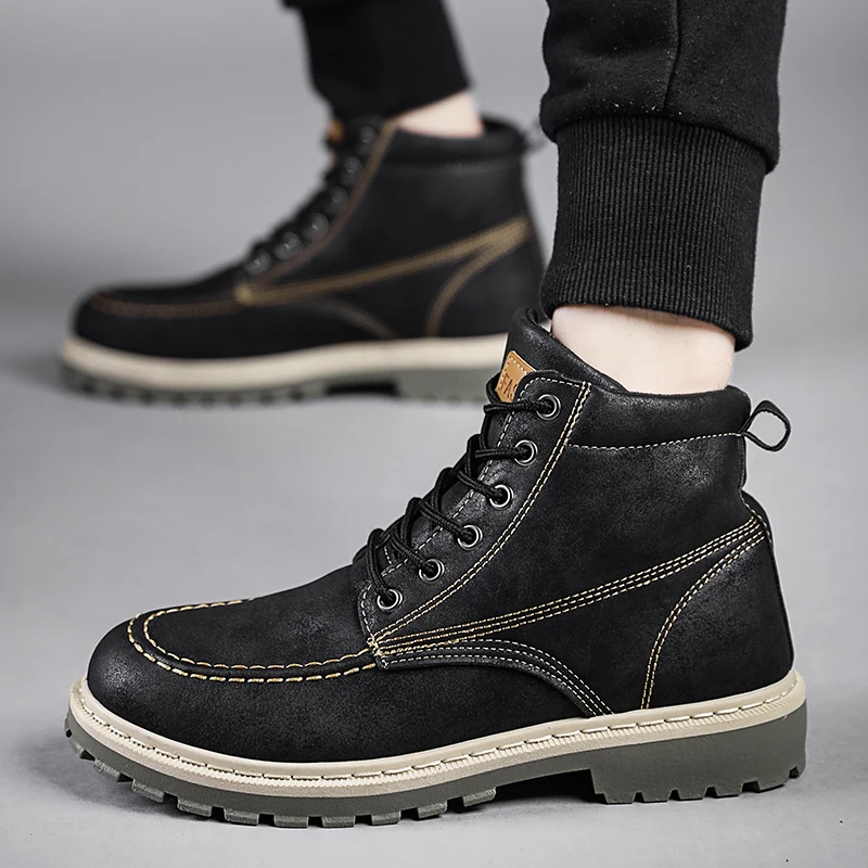 Модная обувь из коровьей замши для прогулок Рабочая кроссовки % MD1022 зимние теплые