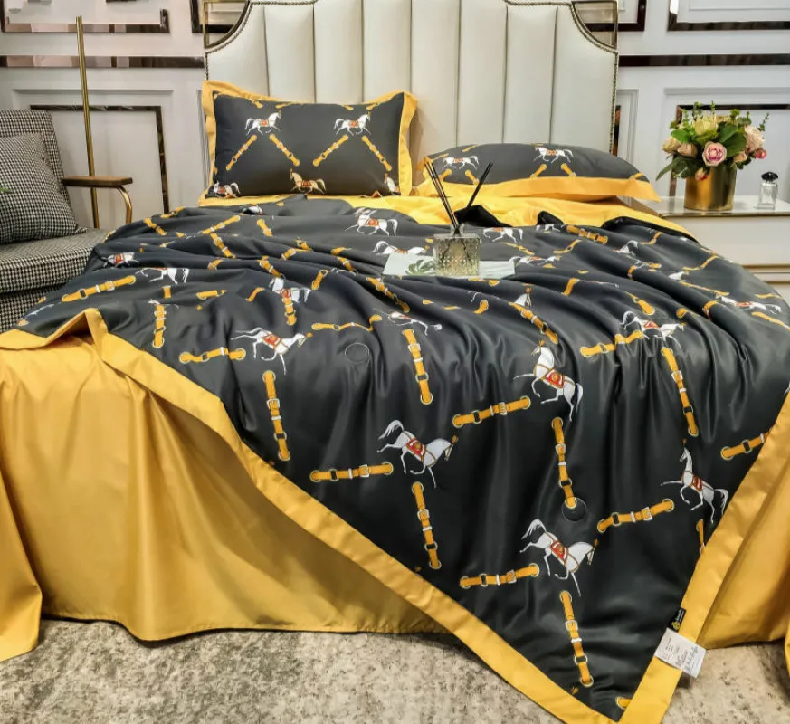 

Комплект постельного белья из серии лошади, Роскошный домашний текстиль в европейском стиле, комплект из четырех предметов, воздушное покр...