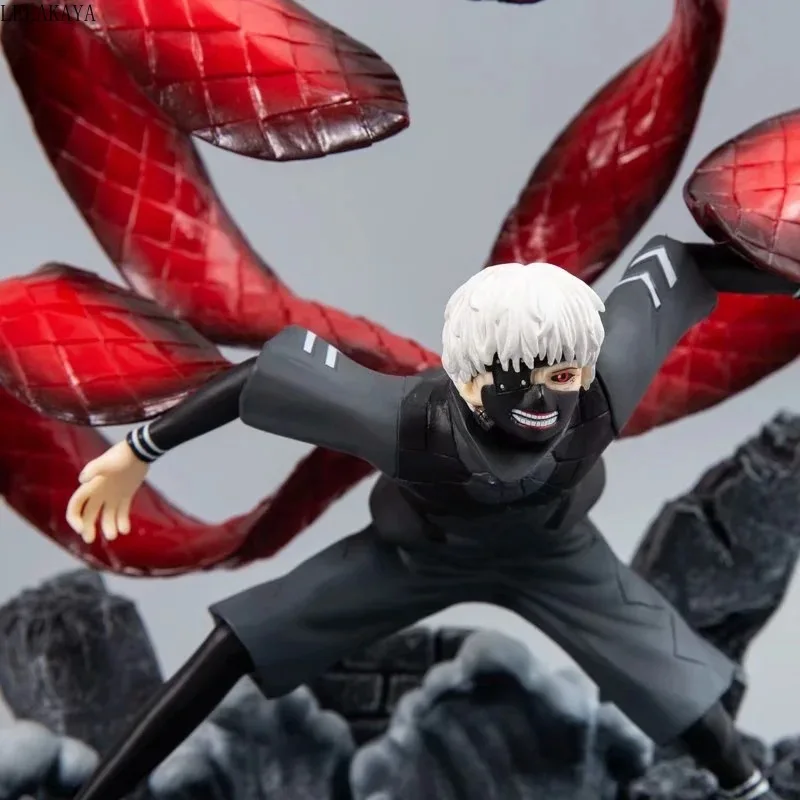 

26cm Japan Anime Tokyo Ghoul Kaneki Ken GK Statue Battle Version Awakening PVC Action Figure Collection Model Toys Brinquedos