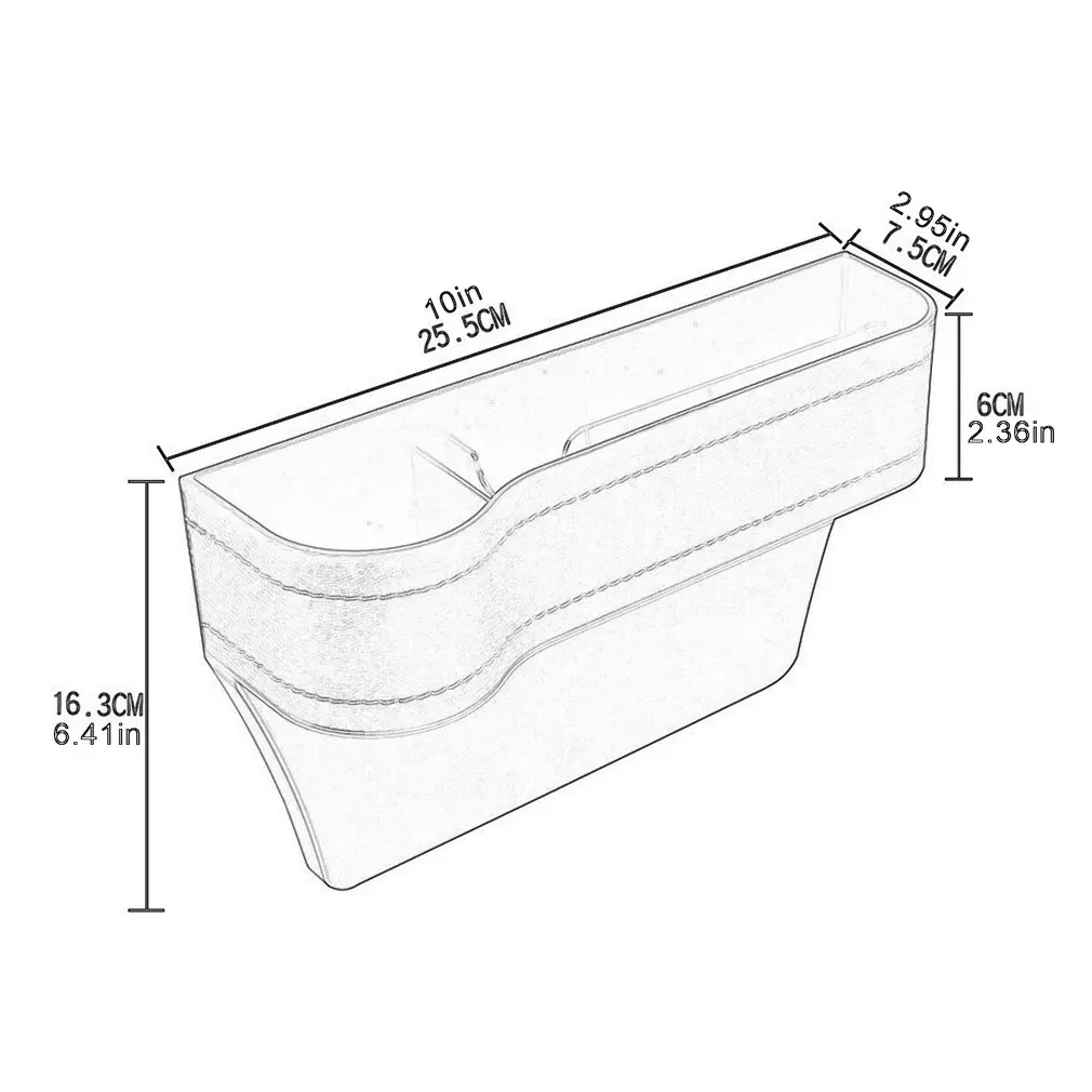 

Car Storage Box Practical Car Seat Gap Storage Box Water Cup Holder Multi-function Car Interior Supplies