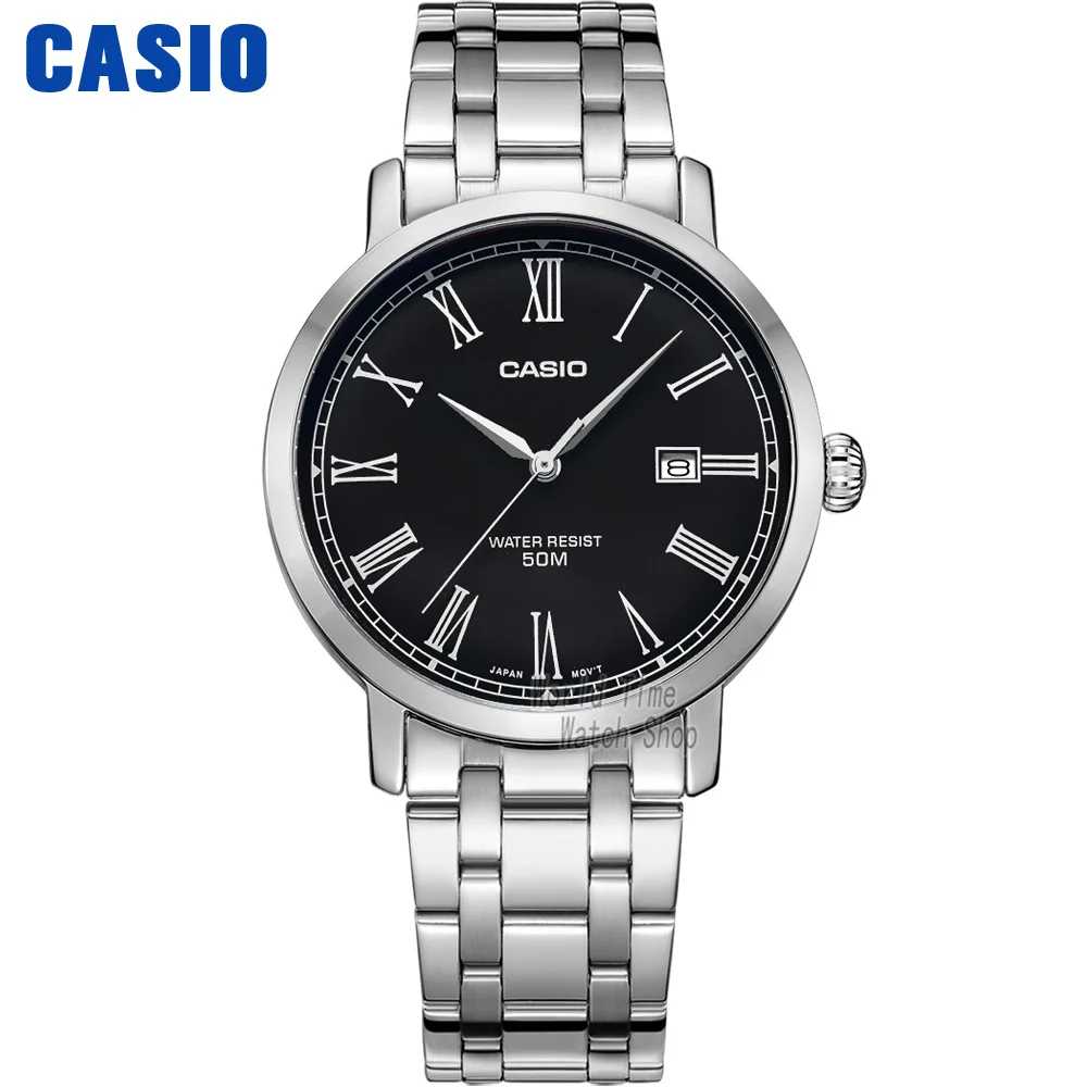 Часы Casio Простые часы мужские лучшие марки роскошные кварцевые часы Водонепроницаемые Ретро мужские часы Спортивные военные часы relogio masculino reloj hombre erkek kol saati montre homme zegarek meski MTP-E149 - Цвет: MTPE149D1B