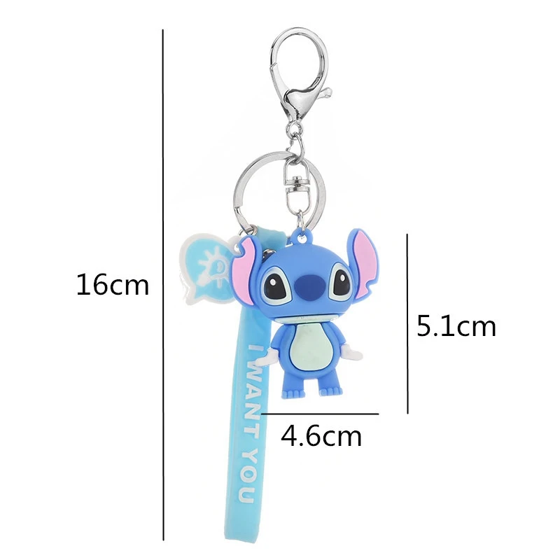 Disney Микки Маус стежка фигурка брелок кольцо ПВХ героев из мультфильма Минни