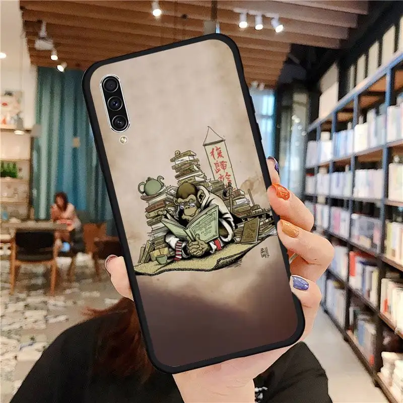 

BJJ Brazilian Jiu Jitsu monkey pattern Phone Case For Samsung galaxy A S note 10 7 8 9 20 30 31 40 50 51 70 71 21 s ultra plus