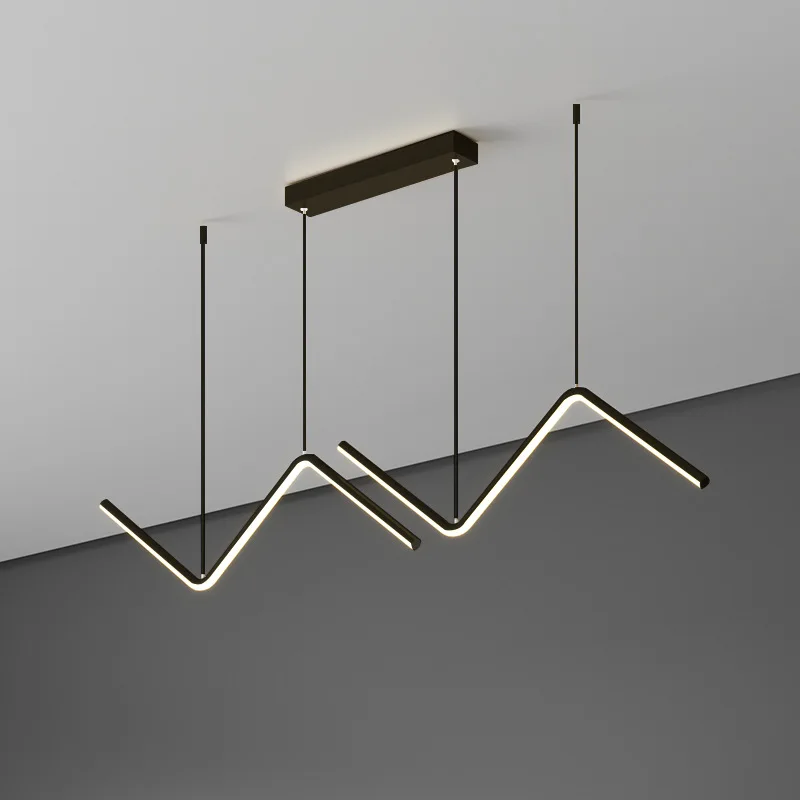 

Dining Room Chandelier Simple Modern Living Room Chandelier Nordic Geometry Minimalist Long Chandelier Home Decoration Lamps