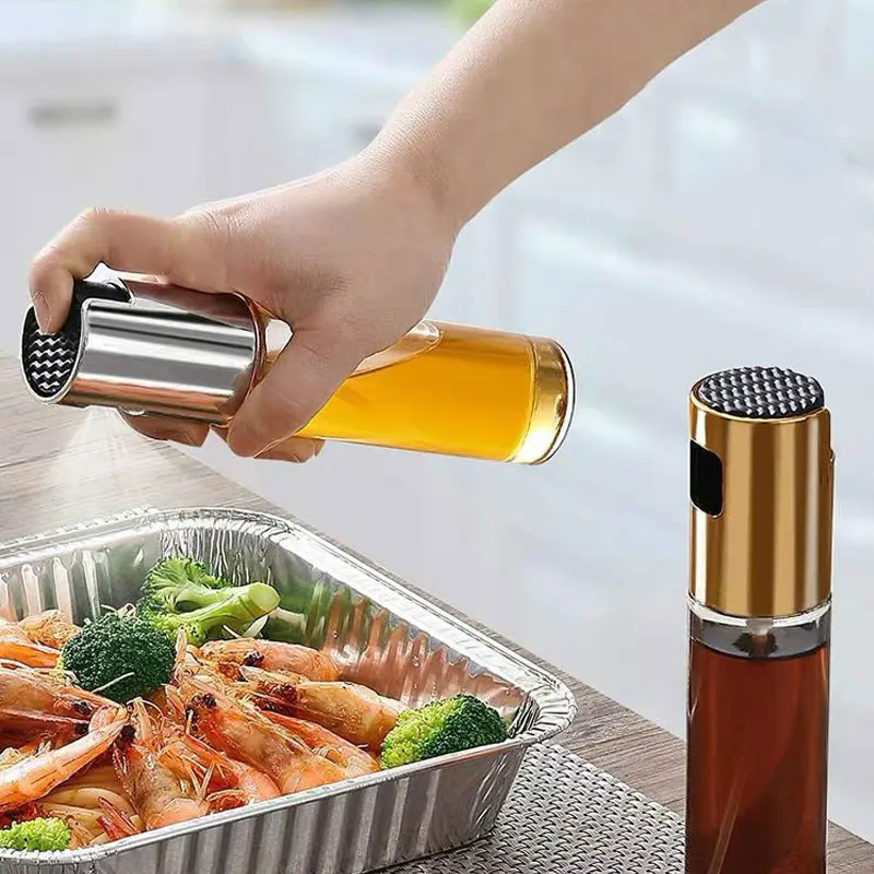 Бутылка для оливкового масла распылитель стеклянный масляный бак герметичный