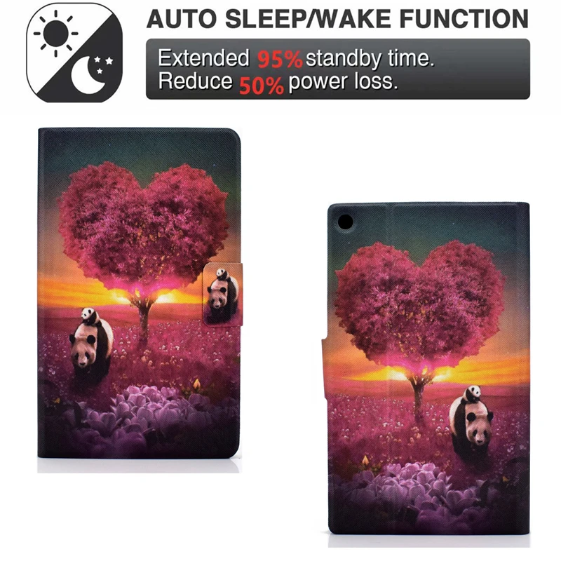 

Tablet Cover For Amazon Kindle Fire HD10 HD 10 Cartoon Bear Thin Leather Case For Amazon HD10 HD 10 2015 2017 2019 Cover Cases