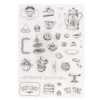 silicone clear stamps for scrapbooking teapot decoration embossing folder craft rubber stamp tools new
