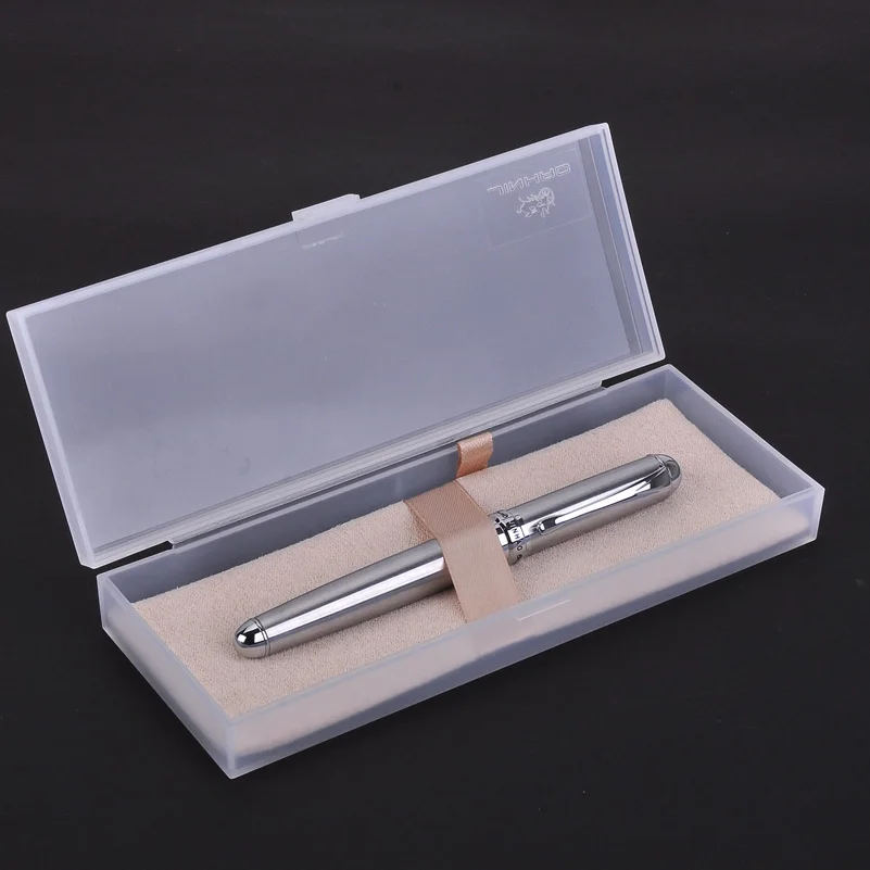Новая нержавеющая сталь Jinhao 750 черные чернила для ручки с роликом 0 7 мм