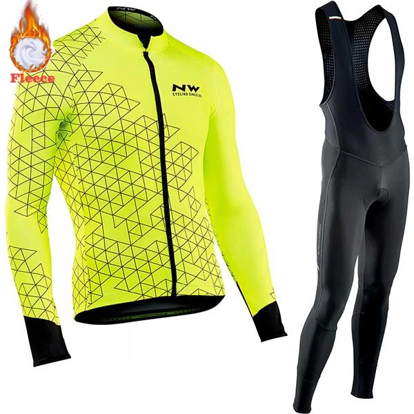 2019 Pro team NW зимняя теплая шерстяная одежда для велоспорта мужчин North wave Jersey костюм