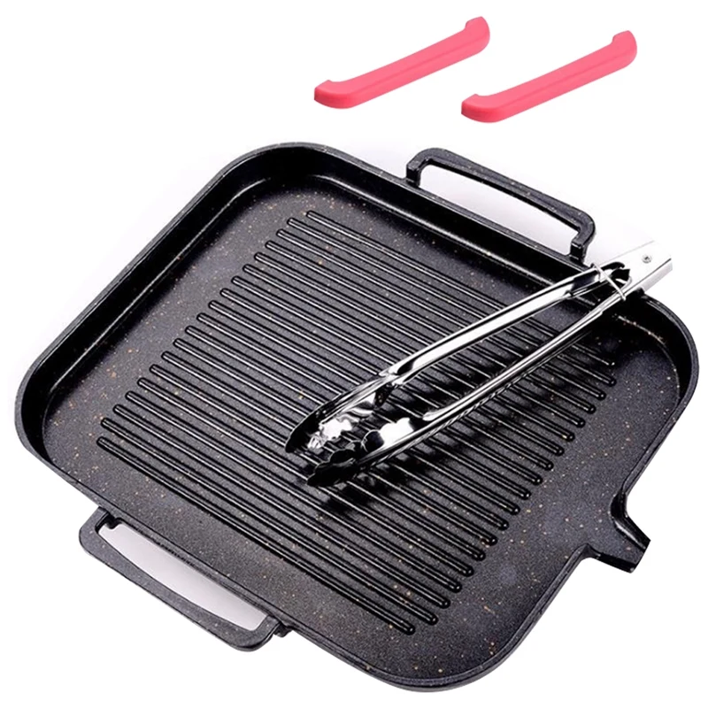 

Сковорода для индукционной плиты корейский Maifan каменная квадратная сковорода для выпечки домашняя антипригарная сковорода для барбекю та...