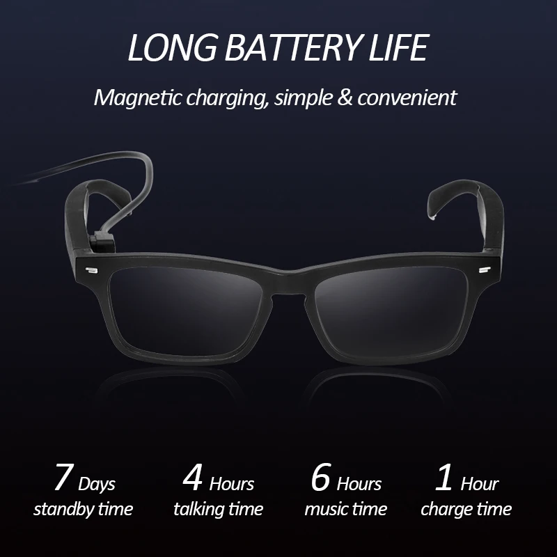 저렴한 편광 스마트 안경 블루투스 선글라스, 음악, 비 골전도 안경, 스포츠, 안드로이드용 스마트 터치 무선 헤드폰 구매 편광 스마트 안경 블루투스 선글라스, 음악, 비 골전도 안경, 스포츠, 안드로이드용 스마트 터치 무선 헤드폰